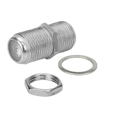 Emenda Cabo Coaxial Sky Antena Rg6 Rosca Porca E Arruelas