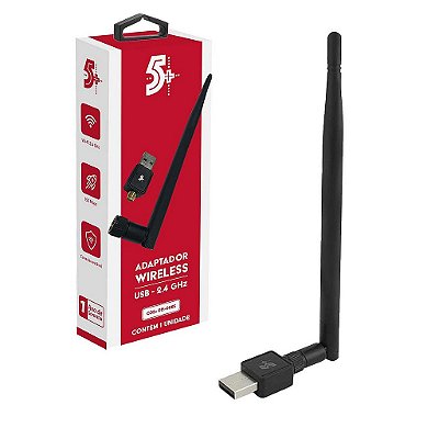 Adaptador Usb Wireless 2.4Ghz Com Antena Usb 2.0 PlugnPlay