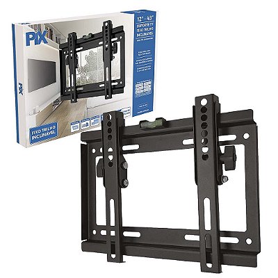 Suporte Para Tv Led Lcd Universal Trilho Inclinável 12 a 43