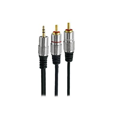 Cabo Áudio P2 Para 2 Rca Estereo Plug Metal Fitz 5M