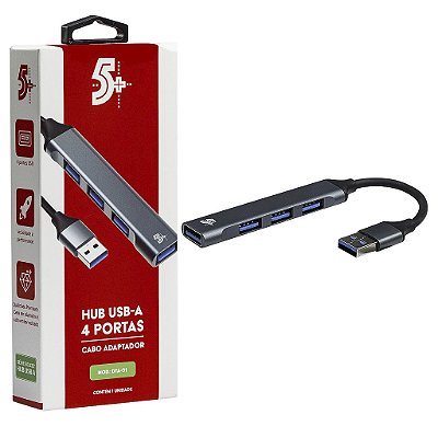 Hub Ampliador de Usb 4 Portas 1xUsb 3.0 3xUSB 2.0 5Gbps