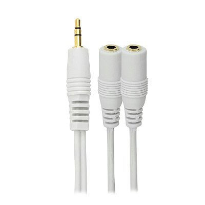 Cabo P2 Y P2 Estereo 2 J2 Estereo 2 Fones Mesma Saida