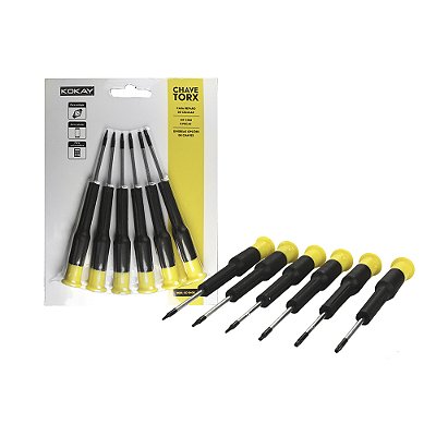 Chave Torx Com 6 Pecas Para Celular Notebook Eletronicos