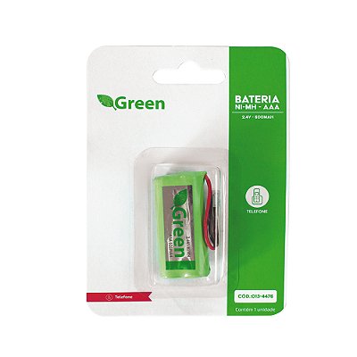 Bateria Para Telefone Sem Fio 2.4V 600Mah Aaa Plug Universal