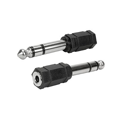 Adaptador P10 Plastico P10 Estereo Para P2 Femea J2 Estereo