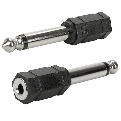 Adaptador De Áudio P10 Mono Para P2 J2 Mono