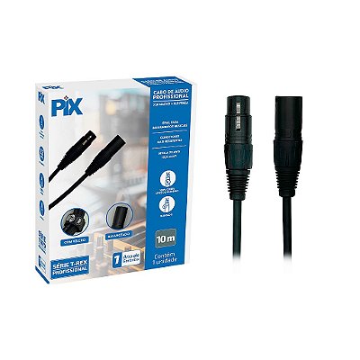 Cabo Canon Xlr Macho Canon Xlr Femea Blindado 10 Metros