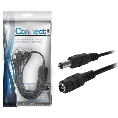 Cabo Adaptador Rabicho P4 8x1 1 Femea 8 Machos 40Cm Cftv