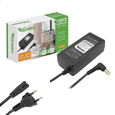 Fonte Compatível Para Monitor Samsung 14V/12v 2,5a 35w Sa300