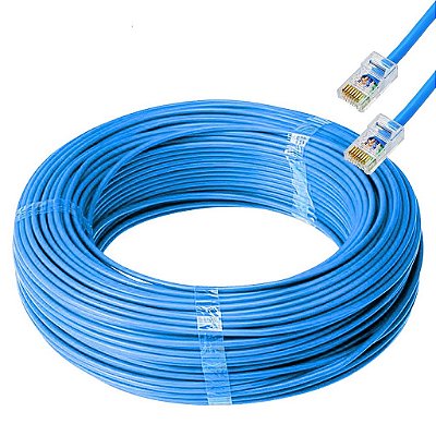 Cabo De Rede Anatel Furukawa Montado 10 Metros Cat5e Azul