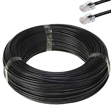 Cabo De Rede Anatel Furukawa Montado 10 Metros Cat5e Preto