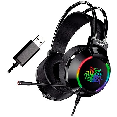 Headset Gamer 7.1 Usb Para Pc Note Ps4 Ps5 Rgb 5+ W5-2000