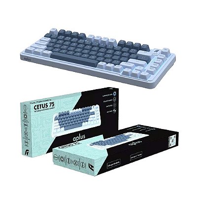 Teclado Mecânico Gasket Cetus Tkl 75% Jerszzy Ak200 Led Azul