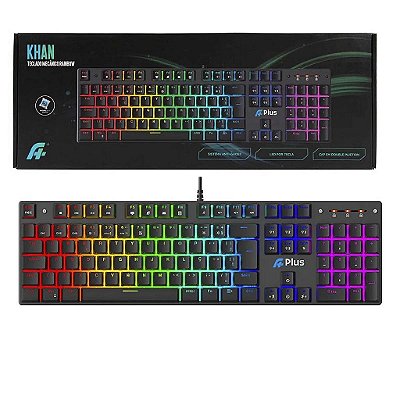 Teclado Mecânico A+ 100% Full Switch Outemu Red Rainbow