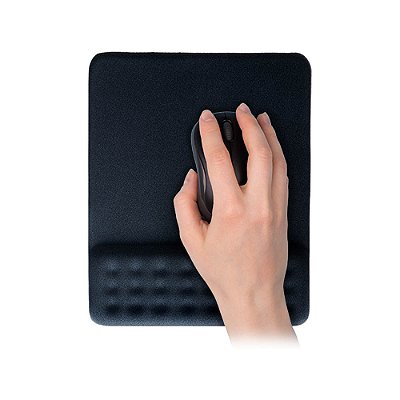 Mouse Pad Multilaser Dot com Apoio de Pulso Gel Preto AC365