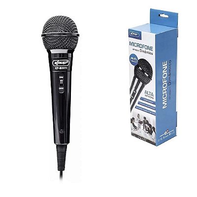 Microfone Com Fio P/ Karaokê, Palestras, Gravações Kp-m0011
