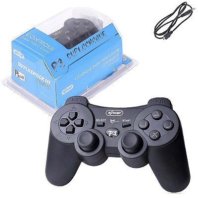 Joypad Controle Para Play P3 Vídeo Game Sem Fio Kp-Gm006