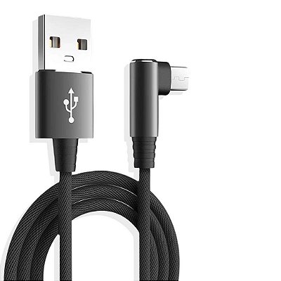 Cabo Gamer 99 Uber 90 Graus Tipo C Usb C 1M Turbo Preto