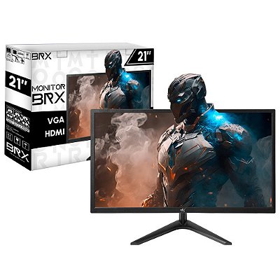 Monitor 21'' Polegadas Full Hd Led Hdmi Vga Widescreen BRX