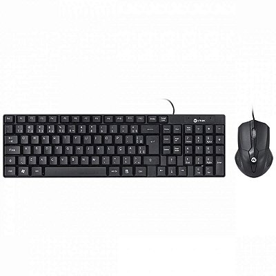 Combo Teclado E Mouse Office Cc200 Usb Preto 33054 Vinik