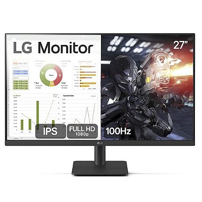 Monitor Gamer Lg 27'' Ips, Full Hd, 100Hz,5ms,  Hdmi Vesa