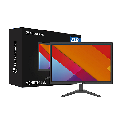 Monitor Grande 23,6" Preto Hdmi Led Bluecase 75Hz Full Hd