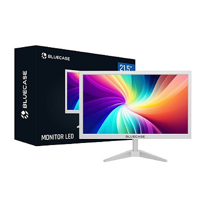 Monitor Branco 21,5'' Fhd 75hz Consultório Hdmi Vga
