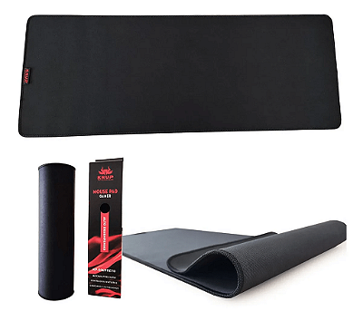 Mouse Pad Gamer Xl Extra Grande Preto Speed 80x30cm Knup