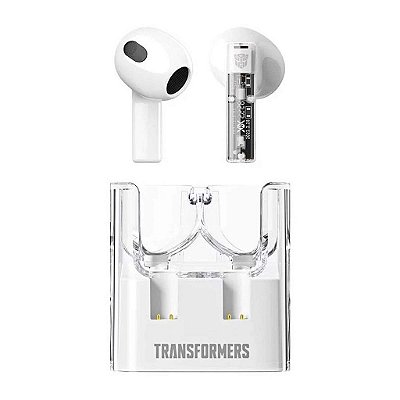 Fone De Ouvido Bluetooth Ear-buds 5.3 Transformers Branco