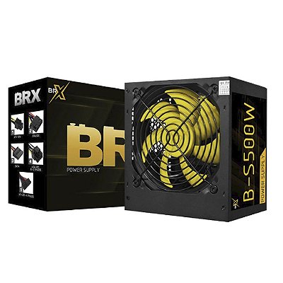 Fonte Atx Gamer 550W Reais Cooler 120mm Brx Pci Express