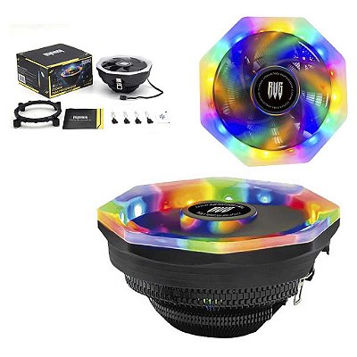 Cooler Processador Intel Amd Rgb 115x,1200,1700, Am3,Am4,Am5