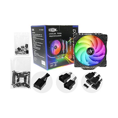 Cooler P/ Processador Intel Amd Argb 1700 1200 Am4 Tdp 220w