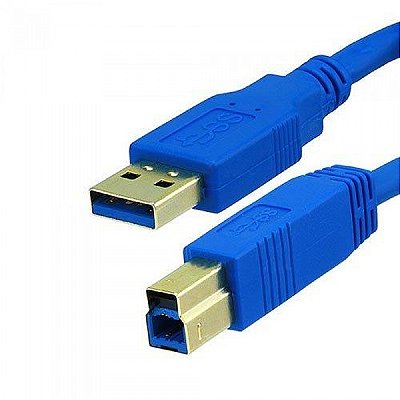 Cabo Usb A B Versão 3.0 Para Impressora Scanner 1,8m