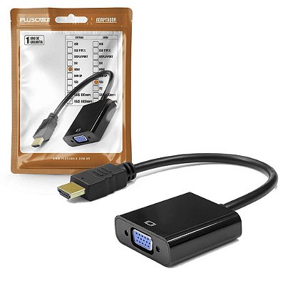 Cabo Adaptador Hdmi Macho Para Vga Femea Pc Note Plus Cable