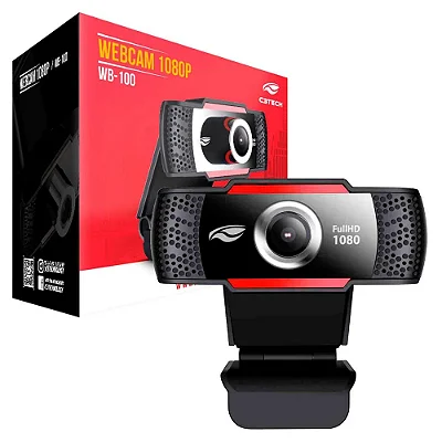 Webcam Full Hd 1080p Wb-100bk C3 Tech Home Office Streamer