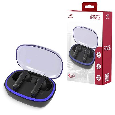 Fone De Ouvido Bluetooth Para Smartphone C/ Microfone Preto