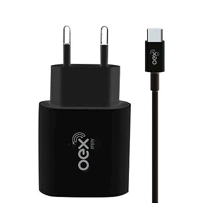 Kit 2 em 1 Carregador C/ Cabo Tipo-C 20w CG500 Preto