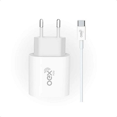 Kit 2 em 1 Carregador C/ Cabo Tipo-C 20w CG500 p/ Smartphone