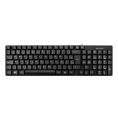 Teclado Slim Preto Usb Multilaser Tc193 Resistente à Água