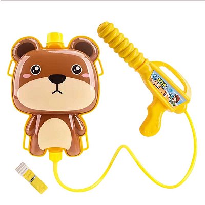 Brinquedo Infantil Mochila Arminha Lança Água Pistola Urso
