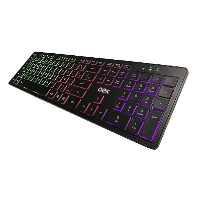Teclado Rainbow Usb Backlight Colorido Abnt2 Led Tc303 Oex