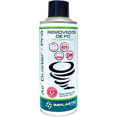 Air duster pro ar comprimido 230G/164ML implastec