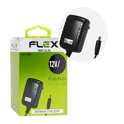 Fonte 12v 5a Pino p4 5,5*2,5mm Camera Fita Led Universal
