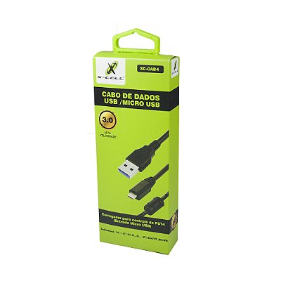 Cabo Para Carregar Controle P4 Ps 4 Xbox One Micro V8 1,8m