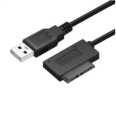 Cabo Adaptador Mini Sata Para Usb Gravador Cd Dvd Note
