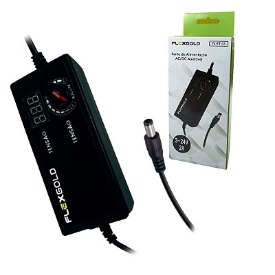 Fonte De Energia Regulável Universal 3v A 24v Até 2a Pino P4