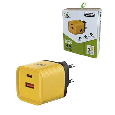 Fonte Para Carregador Usb+tipo-c Turbo 45w Xc-ur54 X-cell