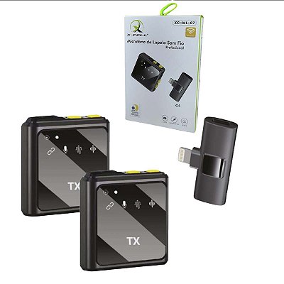 Microfone De Lapela Para Iphone Do X A 14 Profissional Duplo