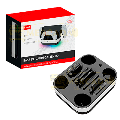 Base Carregamento Dock P/ 2 Controles DualSense Ps5 Portal