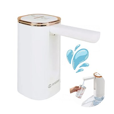 Bomba Para Galão De Água 20 Litros Gourmet 1200Mah Usb